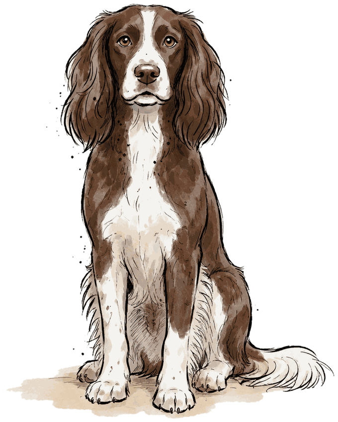 Molly, a gentle dog.